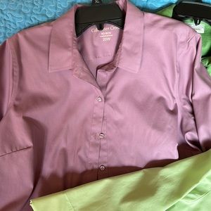 5 tops. All size 20. All 3/4 sleeves. All button up.